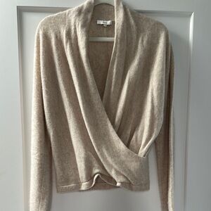 Vince Elegant Cream Wrap Sweater